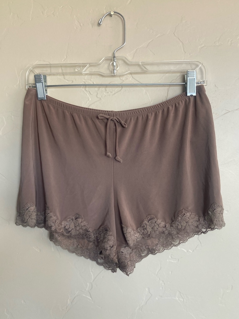 NWT Gilligan & O’Malley Sleepwear Lace Trim Shorts Brown/Mocha